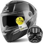 Bogotto Ezion Klapphelm, schwarz matt/grau, S