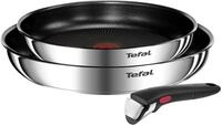 Tefal Emotion Ingenio Pfannen-Set, 3-teilig, Induktion, Edelstahl, 24/28 cm, mit