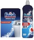 Finish Sp&uuml;lmaschinenpflege SET, Klarsp&uuml;ler 800ml & Spezial Salz 1,2 Kg
