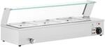 Royal Catering RCBM_GN1/2_2 Bain Marie 2000 W 3 GN 1/2 Ablasshahn Wasserbad