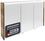 Verona LED-Spiegelschrank &ndash; H&auml;ngend, Vormontiert, Made in Germany &ndash; Nussbaum &