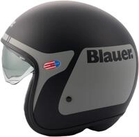 Blauer Pilot GO Jethelm, schwarz matt/Titan, L (58/60)
