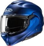 HJC, Modularer Motorradhelm F100 UNI Semi Flat Metallic Blue, XXL