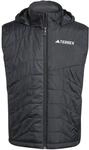 adidas Herren Terrex Multi Climawarm Insulated Hooded Vest Coat, Black, XL