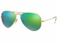 Ray Ban Unisex Sonnenbrille Aviator, Gr. Large (Herstellergröße: 55), Gold...