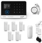 HUXGO&reg; HXA003 Funk Alarmanlage Set WiFi + GSM mit Sirene | Alarm System mit
