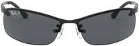 Ray-Ban Unisex Sonnenbrille Top Bar Gestell: schwarz, Gl&auml;serfarbe: grau verlauf