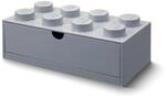 Room Copenhagen 40211740 Lego Schreibtischschublade, 8 Kn&ouml;pfe, Grau