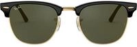 Ray-Ban Unisex Clubmaster Sonnenbrille, Schwarz (W0365), 51 mm EU