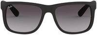 Ray-Ban Unisex - Erwachsene Justin Sonnenbrille, Schwarz (601/8g), 54 EU
