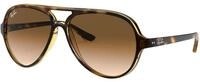 Ray-Ban Cats 5000 Aviator Sonnenbrille, Brown (710/51 Light Havana), Braun (Gestell: