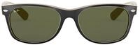 Ray-Ban Damen New Wayfarer Sonnenbrille, Mehrfarbig (Schwarz/Beige), 55 mm EU