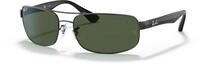 Ray-Ban Damen Sonnenbrille RB3445, Gr. Large (Herstellergr&ouml;&szlig;e: 61), Black (Gr&uuml;n)