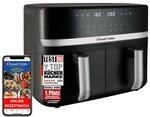 Russell Hobbs Hei&szlig;luftfritteuse 2 Kammern 9L Rapid AirFryer [2 F&auml;cher je 4,5l, sehr