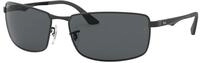 Ray-Ban Herren 0rb3498 Sonnenbrille, Schwarz (Matte Black/Polar Gray), Einheitsgr e