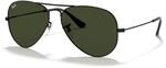 Ray-Ban Original Piloten Sonnenbrille Aviator RB3025 (Rahmen: Black/Gl&auml;ser: G15
