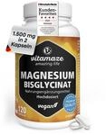 Magnesium Bisglycinat Kapseln hochdosiert, 1500 mg in nur 2 Kapseln davon 300 mg