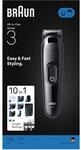 Braun AIO3560 All-in-One Series 3 Bartschneider mit 10-in-1 Pflege-Set