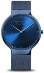 BERING Herrenuhr analog Quarz mit Milanaise-Armband 15540-397