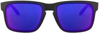 Oakley Sonnenbrille Holbrook W/Warm, 55, Matte Black / Positive Red Iridium