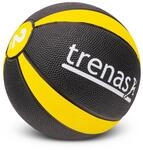 trenas Medizinball - Gummi - 1 kg - 1,5 kg - 2 kg - 3 kg - 4 kg - 5 kg - Robuster und