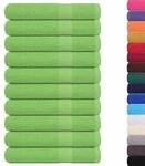 vidaXL Handt&uuml;cher FROGN 10 STK. Apfelgr&uuml;n 100x200 cm 360 g/m&sup2; 100% Baumwolle,