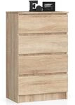 AKORD Kommode K60 60 cm | 4 Schubladen | Schrank | f&uuml;r das Wohnzimmer | f&uuml;r...