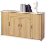 Stella Trading LILLY Kommode in Buche Optik - Modernes Sideboard mit viel...