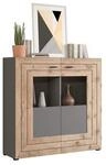 xonox.home - Highboard Freno 120x117x37 cm in grau Nb Absetzung Nox Oak Nb -