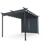 Blumfeldt Pergola 3x4 m, Wetterfestes Polyesterdach & Seitliche Jalousien,