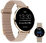 XCOAST SIONA 2 Wave Rot Smartwatch, 1,3" AMOLED, Wasserdicht, Puls, Blutdruck,