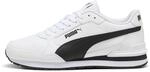 Puma ST Runner v4 L Sneaker, Unisex-Erwachsene, Puma White-Puma Black-Cast Iron, 43
