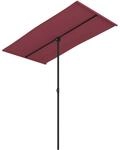 vidaXL Sonnenschirm mit Aluminium-Mast 180x110 cm Bordeauxrot