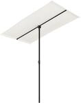 vidaXL Sonnenschirm mit Aluminium-Mast 180x110 cm Sandwei&szlig;