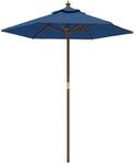 vidaXL Sonnenschirm, Gartenschirm mit Holzmast UV-Schutz, Strandschirm mit...