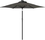 vidaXL Sonnenschirm, Gartenschirm mit Stahlmast, Strandschirm Marktschirm mit...