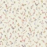 Rasch Tapete 486155 - Helle Vliestapete mit kleinen Blumen in Rosa und Gr&uuml;n in