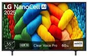 LG 55NANO80A6B TV 55 Zoll (139 cm) 4K NanoCell AI TV (&alpha;7 Gen8 4K AI Prozessor, webOS
