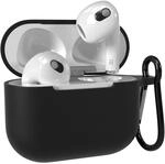 EAZY CASE - Schutzh&uuml;lle f&uuml;r AirPods 3 H&uuml;lle Schwarz Silikon Case Sto&szlig;fest mit