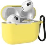 EAZY CASE - Schutzh&uuml;lle f&uuml;r AirPods 3 H&uuml;lle Gelb Silikon Case Sto&szlig;fest mit