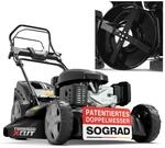 ONBEST Benzin Rasenm&auml;her 5IN1 - Starke 6,5 PS, 4 Klingenschneidsystem & Sograd &ndash; 4