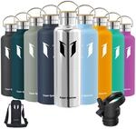 Super Sparrow Trinkflasche Edelstahl 1L - Auslaufsicher Thermoskanne, BPA-Frei