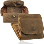 MATADOR Geldb&ouml;rse Herren Klein Leder Wien Mini Geldbeutel mit edler Geschenk Box,