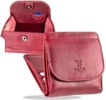 MATADOR Portemonnaie Damen Klein Leder Wien Mini Damen Geldb&ouml;rse mit edler Geschenk