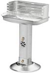 Kynast Exclusiv Standgrill Edelstahl S&auml;ulengrill "Family Star" Holzkohlegrill