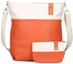 Zwei Damen Umh&auml;ngetasche Jana J12 Crossbody Bag 9 L Handtasche Bicolor Canvas-Stil