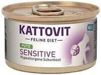 KATTOVIT Feline Diet Sensitive Pute, Di&auml;t-Katzenfutter, 1x85 g, Nassfutter f&uuml;r
