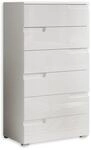 SPICE Kommode in Hochglanz Wei&szlig; - Modernes Sideboard mit viel Stauraum f&uuml;r Ihren
