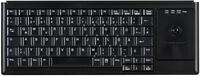 Active Key AK-4400-TU-B/GE Ultraflache Trackball Tastatur, Industrie 4.0, USB Schwarz