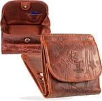 MATADOR Portemonnaie Damen Klein Leder Wien Mini Geldb&ouml;rse mit edler Geschenk Box,